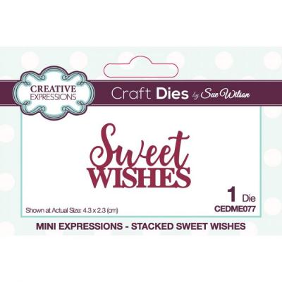 Creative Expressions Mini Expressions Craft Die Stacked - Sweet Wishes